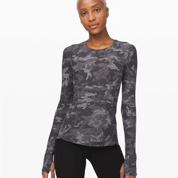 Lululemon Athletica Runderful Long Sleeve - Incognito Camo - Picture 3 of 3